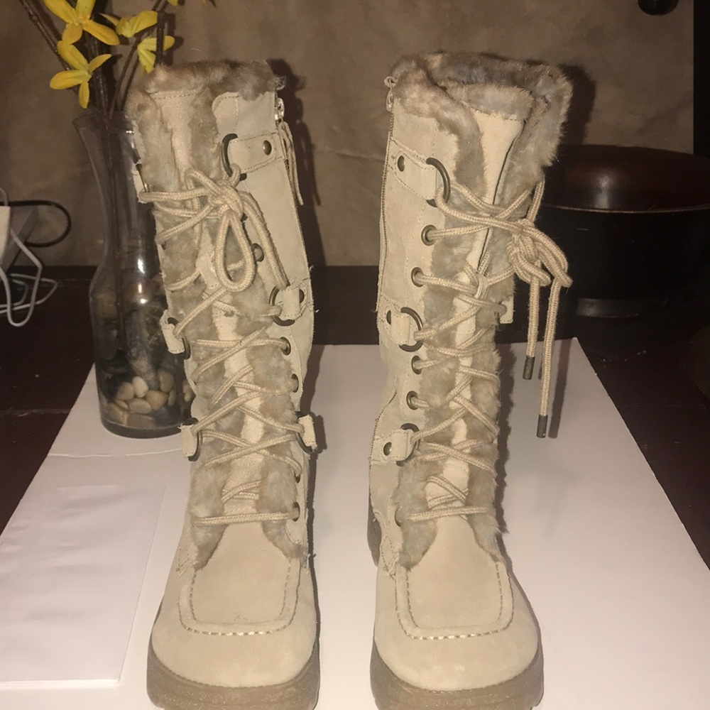 Calf length 3” heel Report winter boot